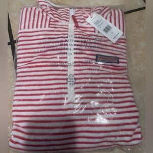 Vineyard Vines Lighthouse Red and White Striped Shirt
